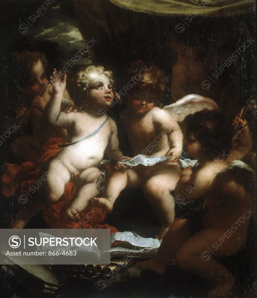 Putti Musicians  Stefano Magnasco (1635-1672 Italian)  Christie's Images