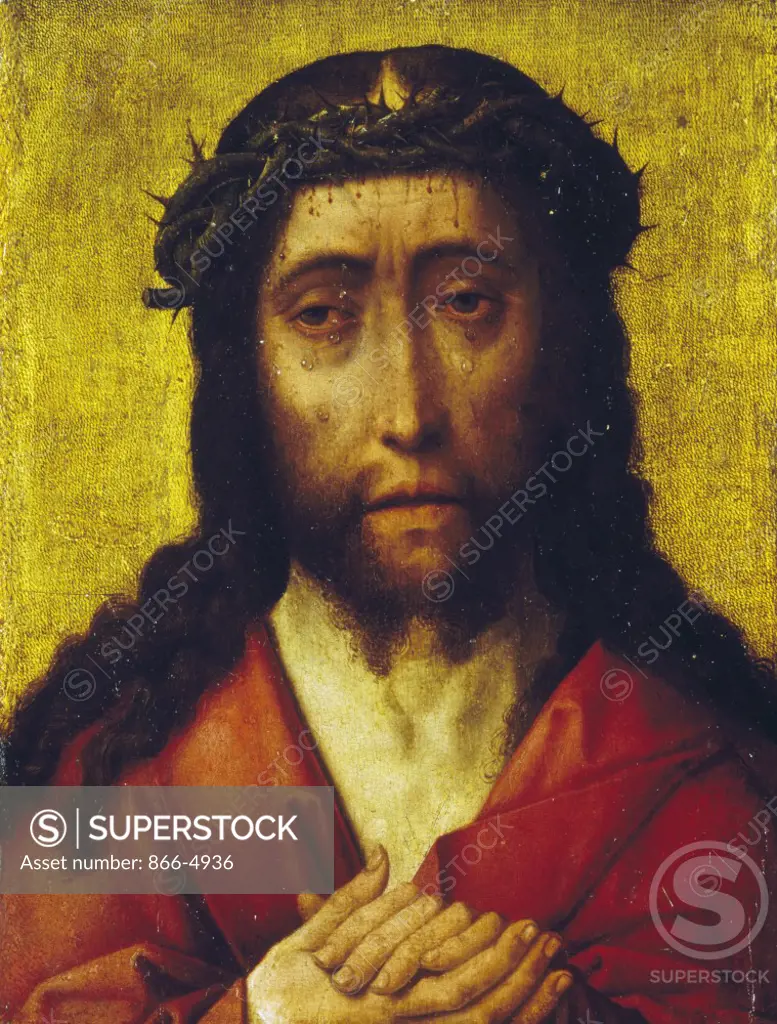 Christ Man of Sorrows, Attributed to Albrecht Bouts, painting, (c.1460-1549), UK, England, London, Christie's Images