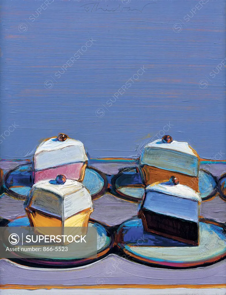 Meringue Mix 1999 Wayne Thiebaud (b.1920 American) Oil on panel