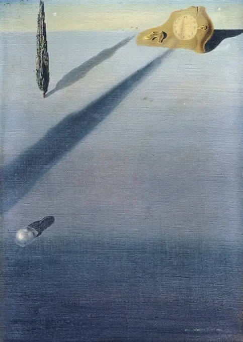 Le Sentiment de la Vitesse. Salvador Dali (1904-1989). Oil on canvas. Painted in 1934. 33 x 24cm.