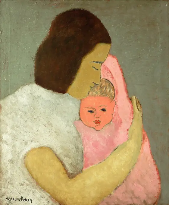 Maternity. Milton Clark Avery (1839-1965). Oil on canvas. Signed and dated 1933. 76 x 63.5cm.