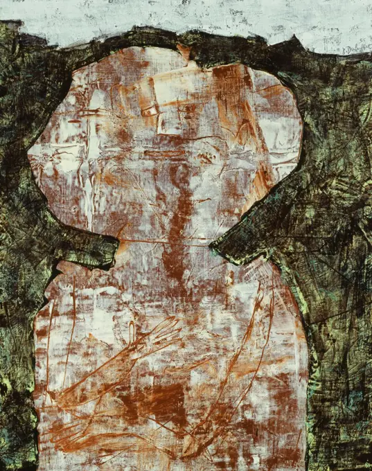 Node in the Hair (The Impossible); Noeud dans les Cheveux (L'Impossible). Jean Dubuffet (1901-1985). Oil on canvas. Painted in 1955. 92.7 x 73.7cm.