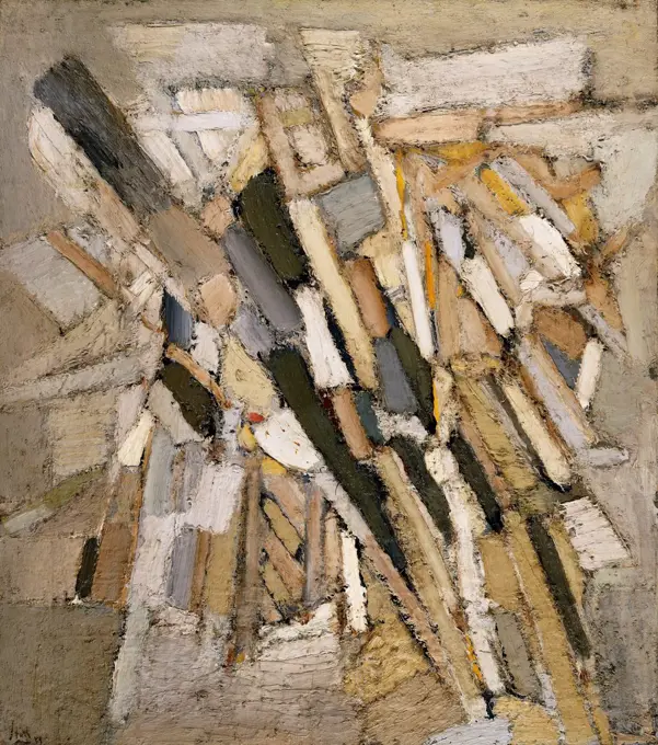 Water of Life; Eau de Vie. Nicolas de Stael (1914-1955). Oil on canvas. Painted in 1948. 101 x 81.3cm.