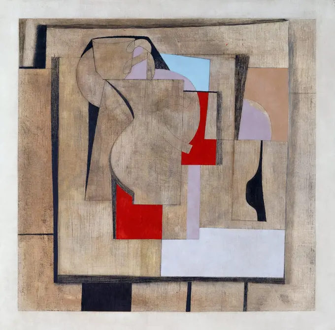 Still-life 9. Ben Nicholson (1894-1982). Oil and pencil on canvas in artist's frame. Signed and dated 1946. 63 x 63cm.