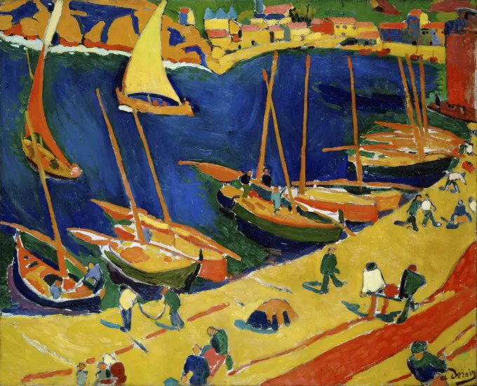 Collioure Le Port de Peche  1905  Andre Derain (1880-1954/French)  Oil on canvas  