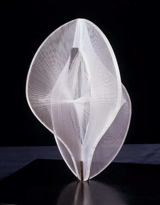 Linear Construction in Space No. 2 Naum Gabo (1890-1977/Russian) Nylon monofilament Christie's London   