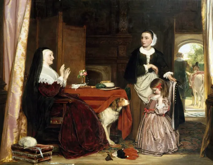 The New Dress, by John Callcott Horsley, (1817-1903), England, London, Christie's Images