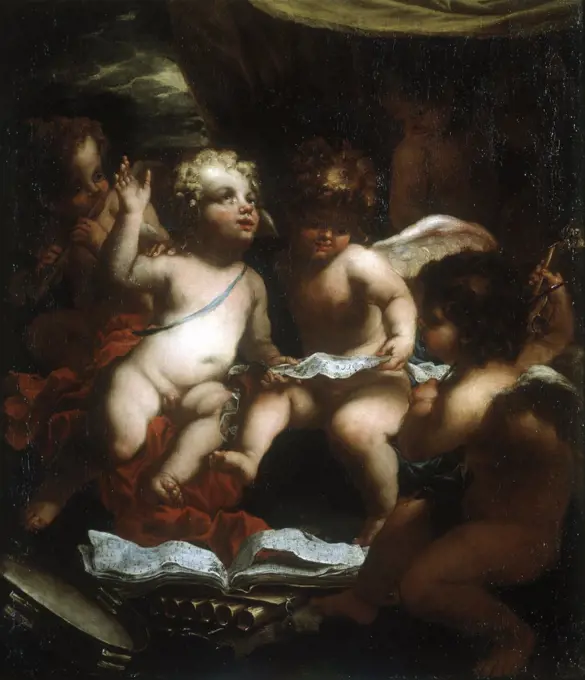 Putti Musicians  Stefano Magnasco (1635-1672 Italian)  Christie's Images