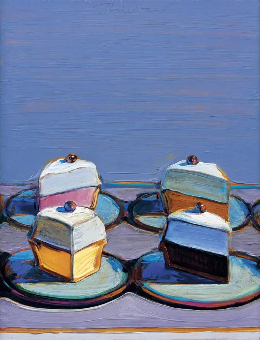 Meringue Mix 1999 Wayne Thiebaud (b.1920 American) Oil on panel