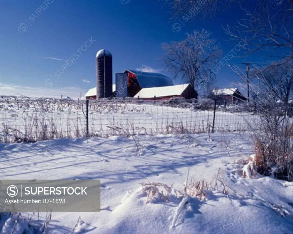 Snow and Barn