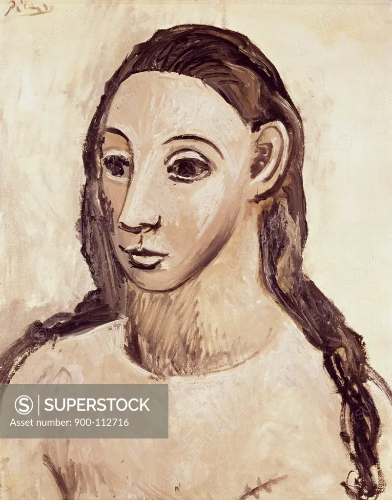 Tete De Jeune Fille by Pablo Picasso, 1881-1973