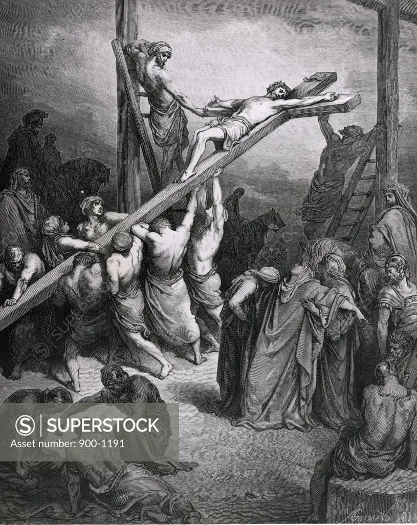 The Crucifixion, by Gustave Dore, engraving, (1832-1883)