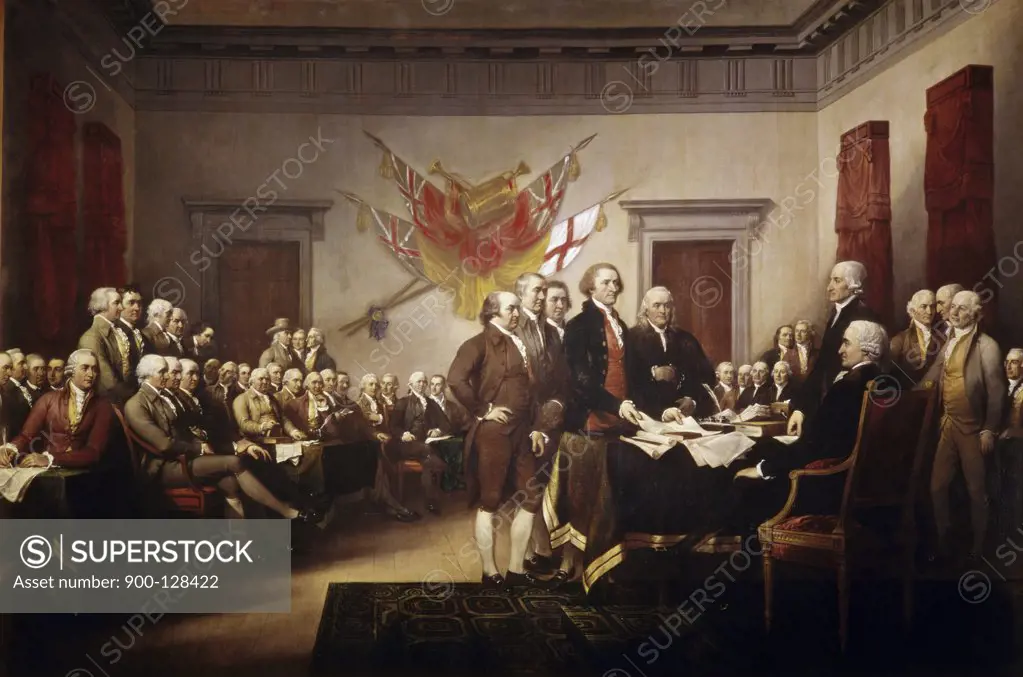 Signing the Declaration of Independence John Trumbull (1756-1843/American) United States Capitol, Washington D.C., USA