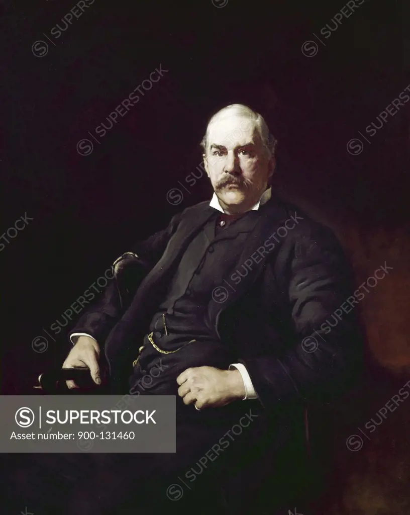 Portrait of John Pierpont Morgan by Adrian Lamb, (1901-1989)