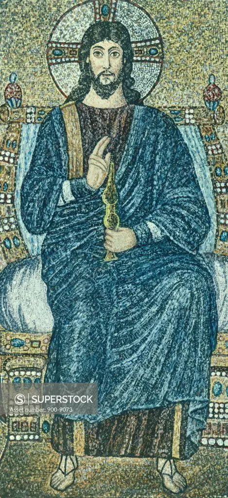 The Redeemer Enthroned,  mosaic,  6th Century