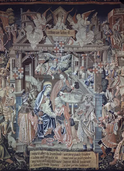 Adoration Of The Magi 16th Century Tapestry Textiles (Flemish)