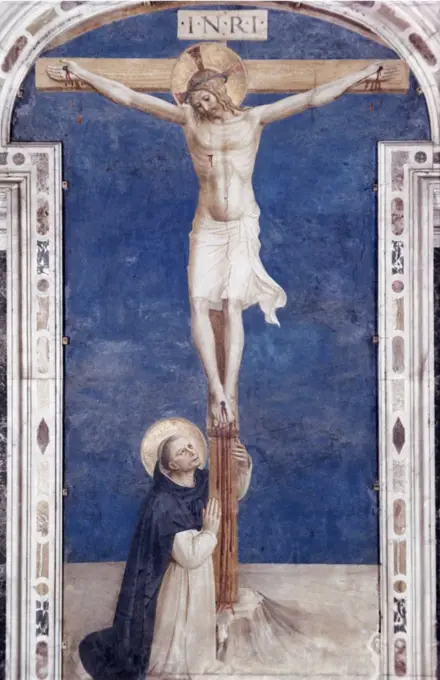 Crucifixion With St. Dominick Fra Angelico (1400-1455) Italian Museodi, San Marco, Florence 