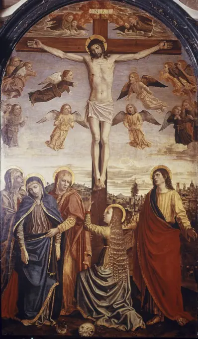 The Crucifixion Ambrigo Borgognone (ca.1450- 1523 Italian) Certosa di Pavia, Italy