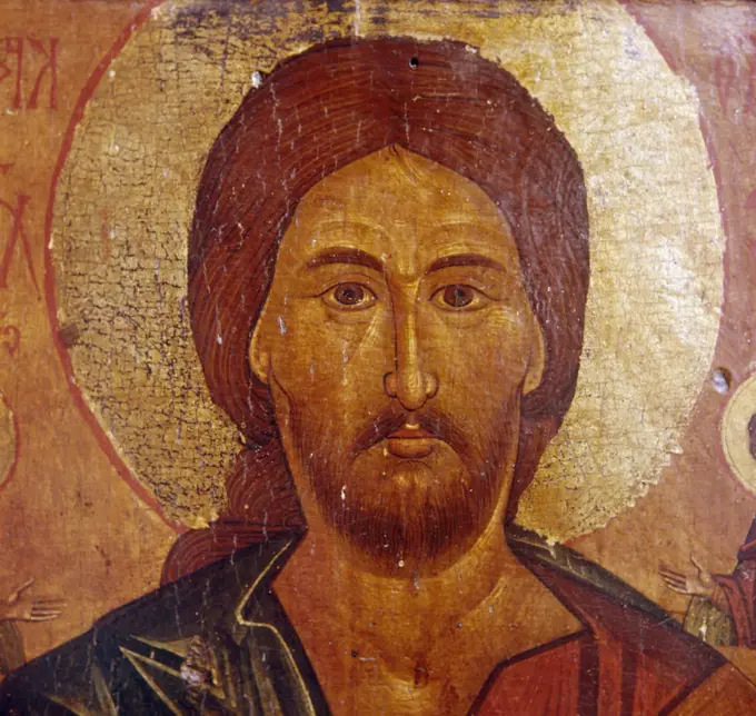 Jesus,  icon,  17th century,  Romania,  Museum of the Varatec Monastery