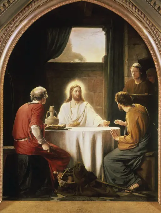 Christ at Emmaus Carl Heinrich Bloch (1834-1890 Danish)