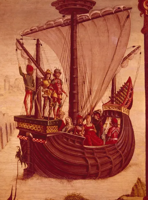 Ship of the Argonauts,  by Ercole de' Roberti,  1450-1496