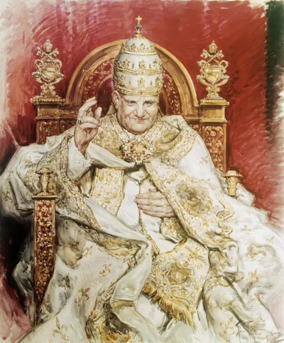 Pope John XXIII by Raimondi Aldo