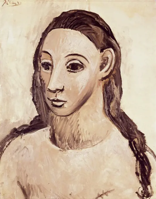 Tete De Jeune Fille by Pablo Picasso, 1881-1973