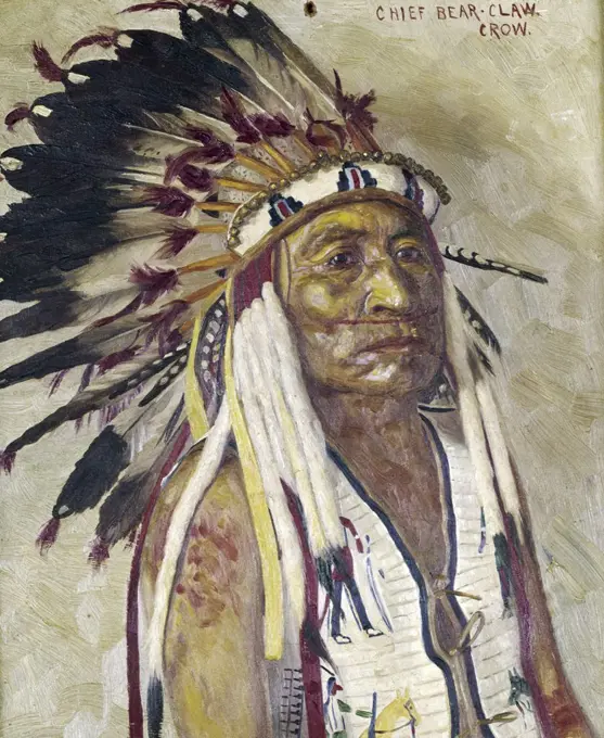 Chief Bear Claw by Elbridge Ayer Burbank, 1858-1949