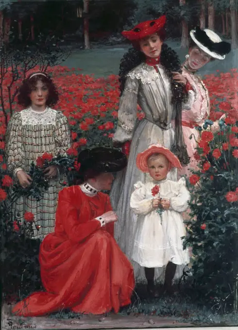 Family Group by Albert Herter, (1871-1950)