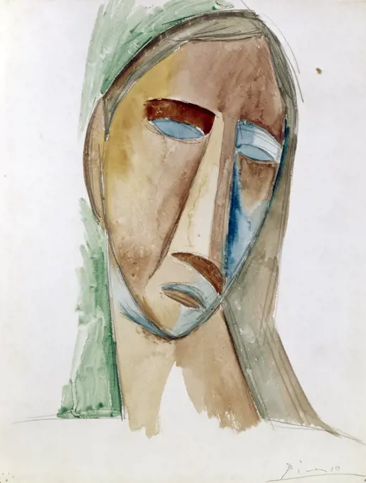 Woman's Head by Pablo Picasso, 1881-1973