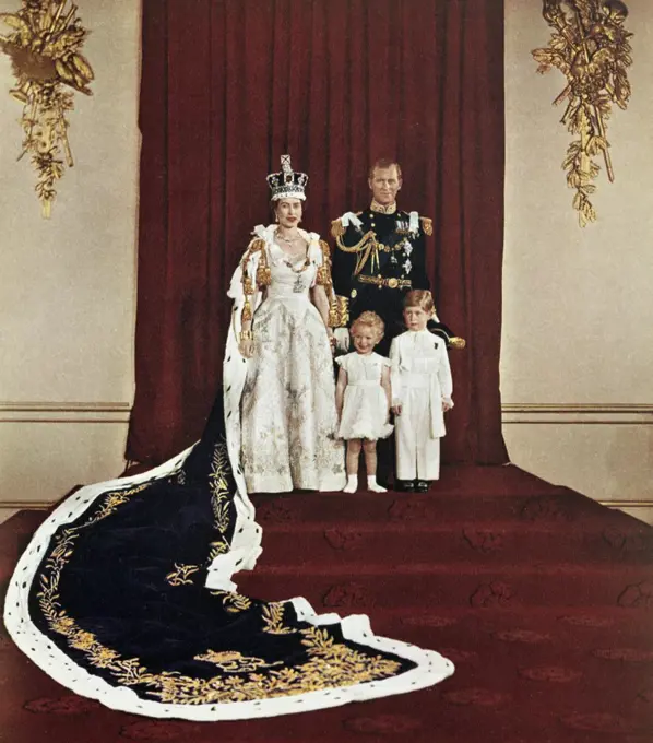 Queen Elizabeth II & Family (1953)