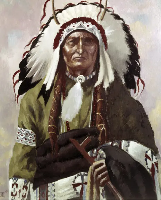 Chief Sitting Bull by Anthony Gruerio, 20th Century