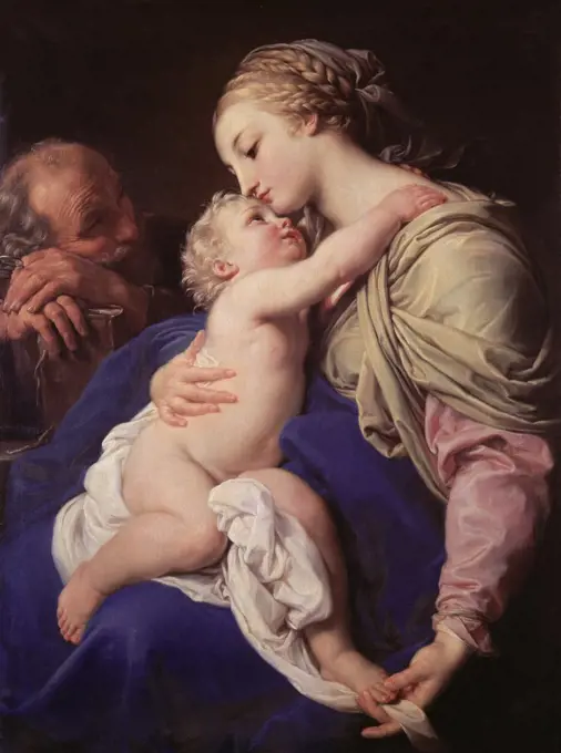 The Holy Family Pompeo Giralamo Batoni (1708-1787/Italian)