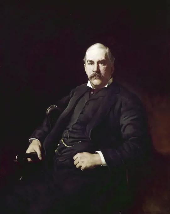 Portrait of John Pierpont Morgan by Adrian Lamb, (1901-1989)