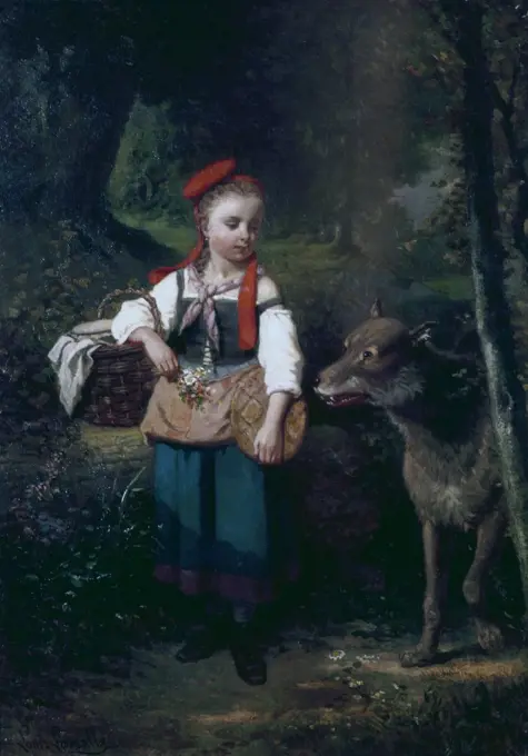 Little Red Riding Hood Louis-Simon Cabaillot-Lassalle (1810-1870/French)