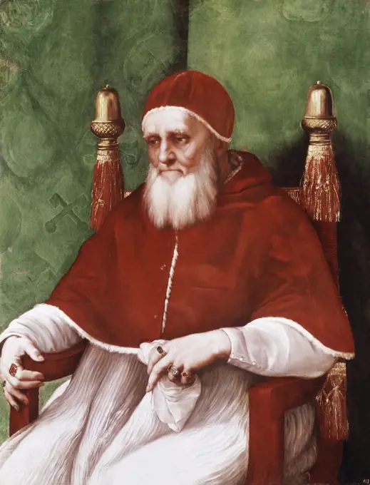 Pope Julius II C. 1511-12 Raphael (1483-1520 Italian) Wood National Gallery, London