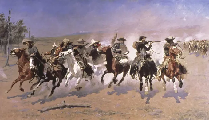 A Dash for the Timber Frederic Remington (1861-1909/American)