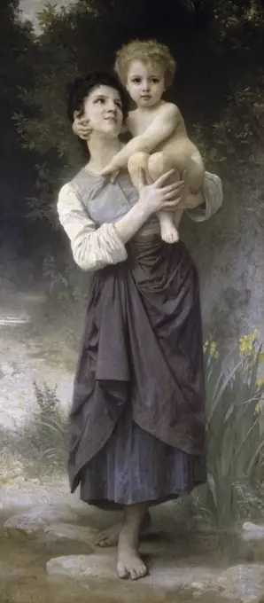 Brother & Sister William-Adolphe Bouguereau (1825-1905/French)