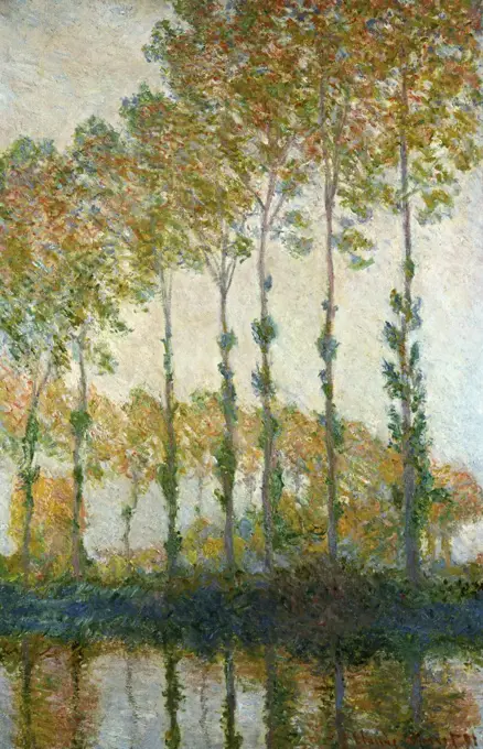 Poplars on the Epte 1891 Claude Monet (1840-1926/French) Oil on canvas Private Collection 