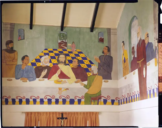 The Last Supper by Philome Obin, 1891-1986, Haiti, Port-au-Prince, St. Trinity Cathedral