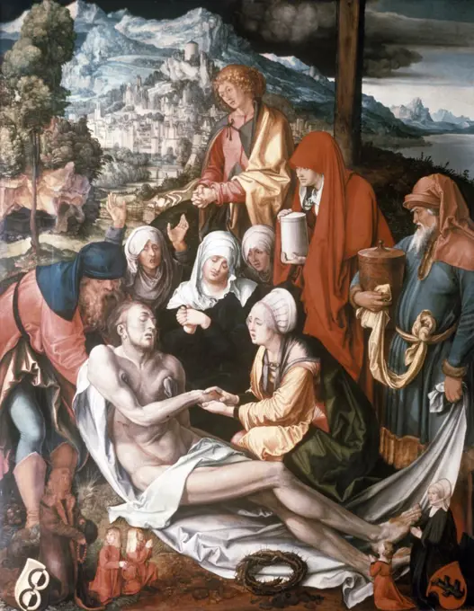 Lamentation Over the Dead Christ by Albrecht Durer, (1471-1528), Geramany, Munich, Alte Pinakothek