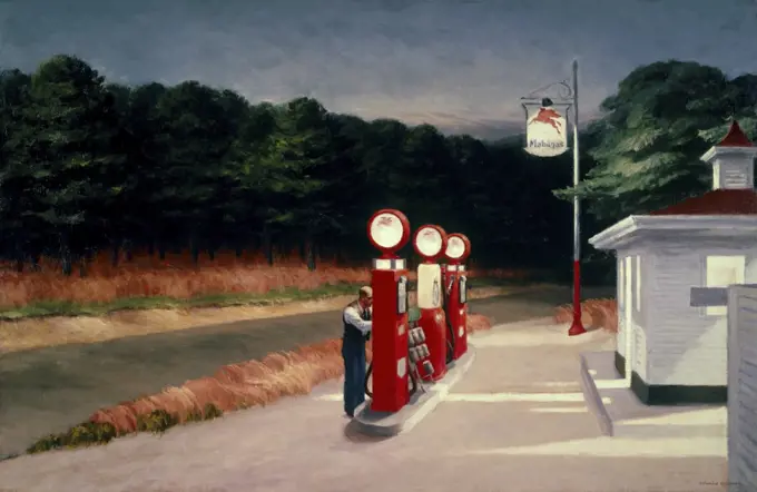 Gas by Edward Hopper, 1882-1967, USA, New York City, Museum of Modern Art.