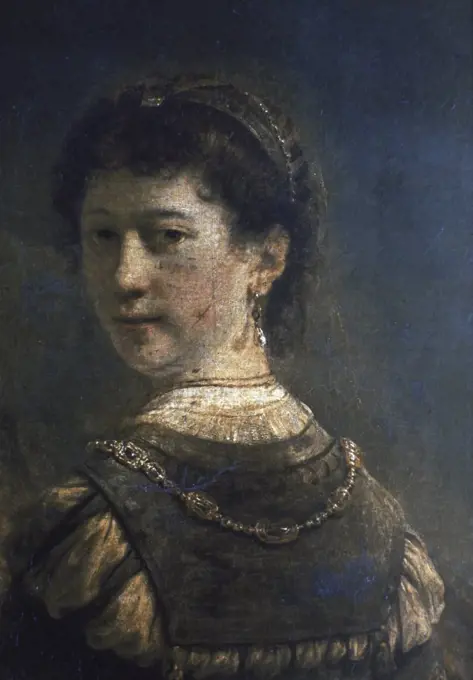 Self-Portrait With Saskia - Detail Rembrandt Van Rijn 1606-1669  Dutch Staatliche Kunstsammlungen, Dresden, Germany 