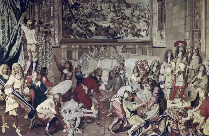 Louis XIV Visit To Gobelins Factory, Oct. 15, 1667 Artist Unknown (French) 