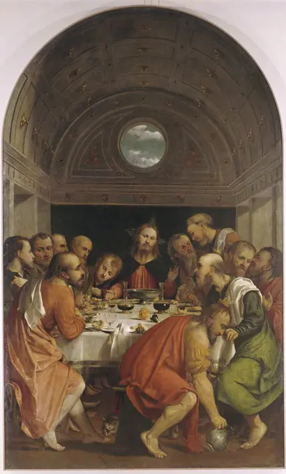 The Last Supper Romanino (1485-1566 Italian) 