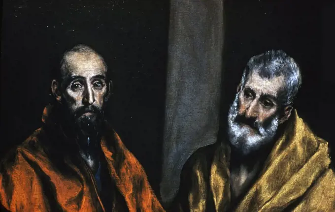 Sweden, Stockholm, Stockholm City Museum, Saints Peter and Paul by El Greco, (1541-1614),