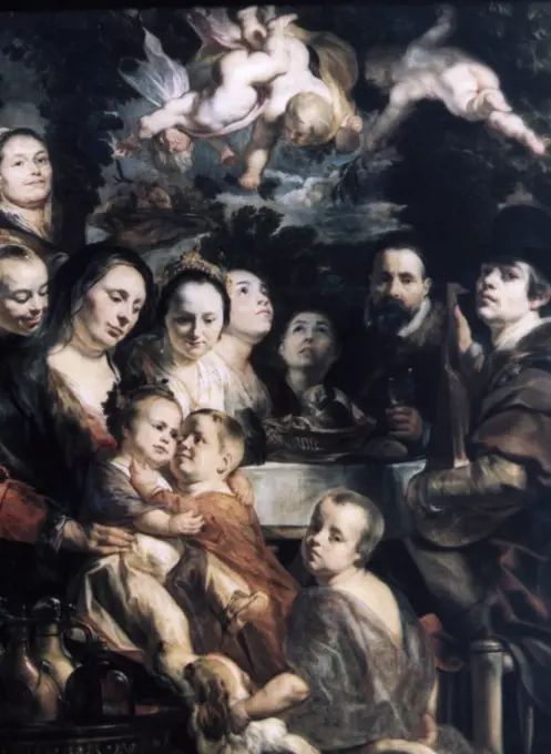 Self-Portrait with Parents, Brothers and Sisters by Jacob Jordaens, circa 1615, 1593-1678