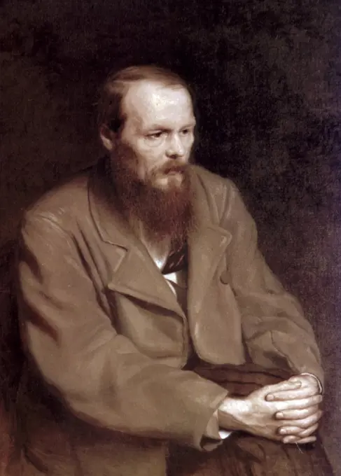 Portrait of Fyodor Dostoyevsky 1821-1881 by Vasili Grigorevich Perov, oil on canvas, 1872, 1834-1882, Russia, Moscow, The Tretyakov Gallery