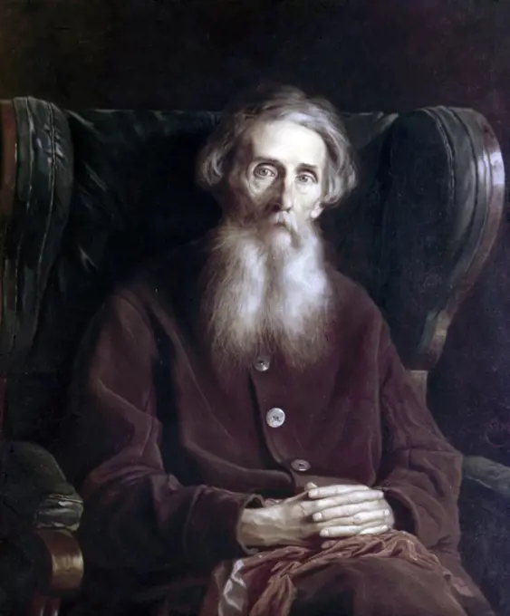 Portrait of the Author Vladimir Dahl 1801-1872 by Vasili Grigorevich Perov, oil on canvas,1872, 1834-1882, Russia, Moscow, The Tretyakov Gallery