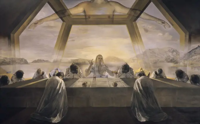 The Sacrament of the Last Supper by Salvador Dali, 1955, 1904-1989, USA, Washington, National Gallery of art